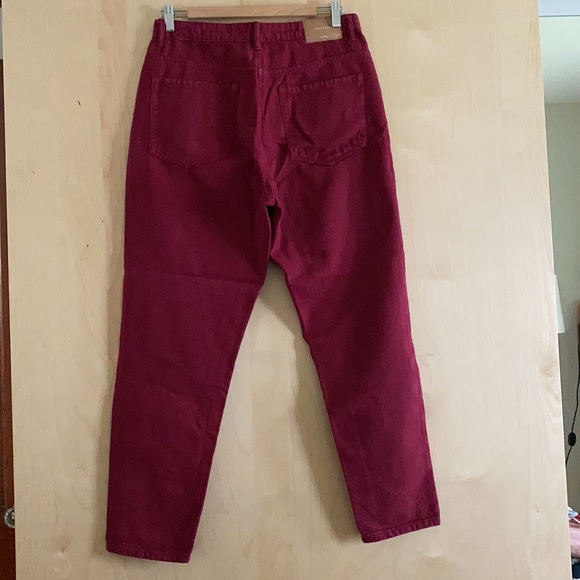 Zara Trafaluc mom jeans in wine color - Picture 8 of 10